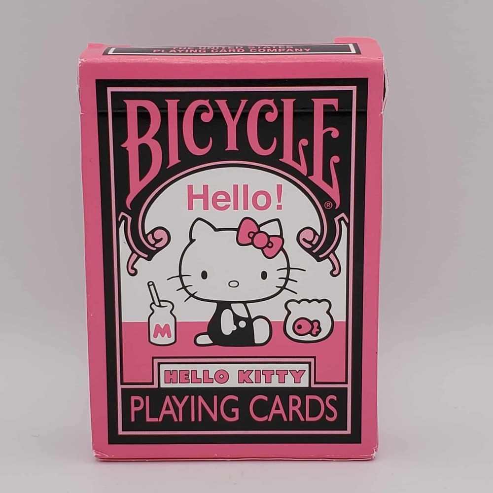 Bicycle Hello Kitty Playing Cards Pink/Black Sanrio 2025 Poker 1 Deck - NWOT